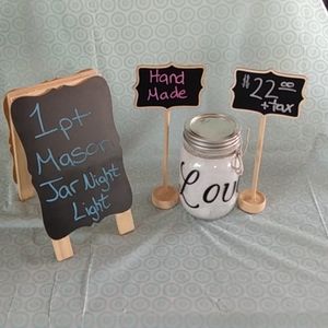 1 pint Mason Jar Night Light with lights